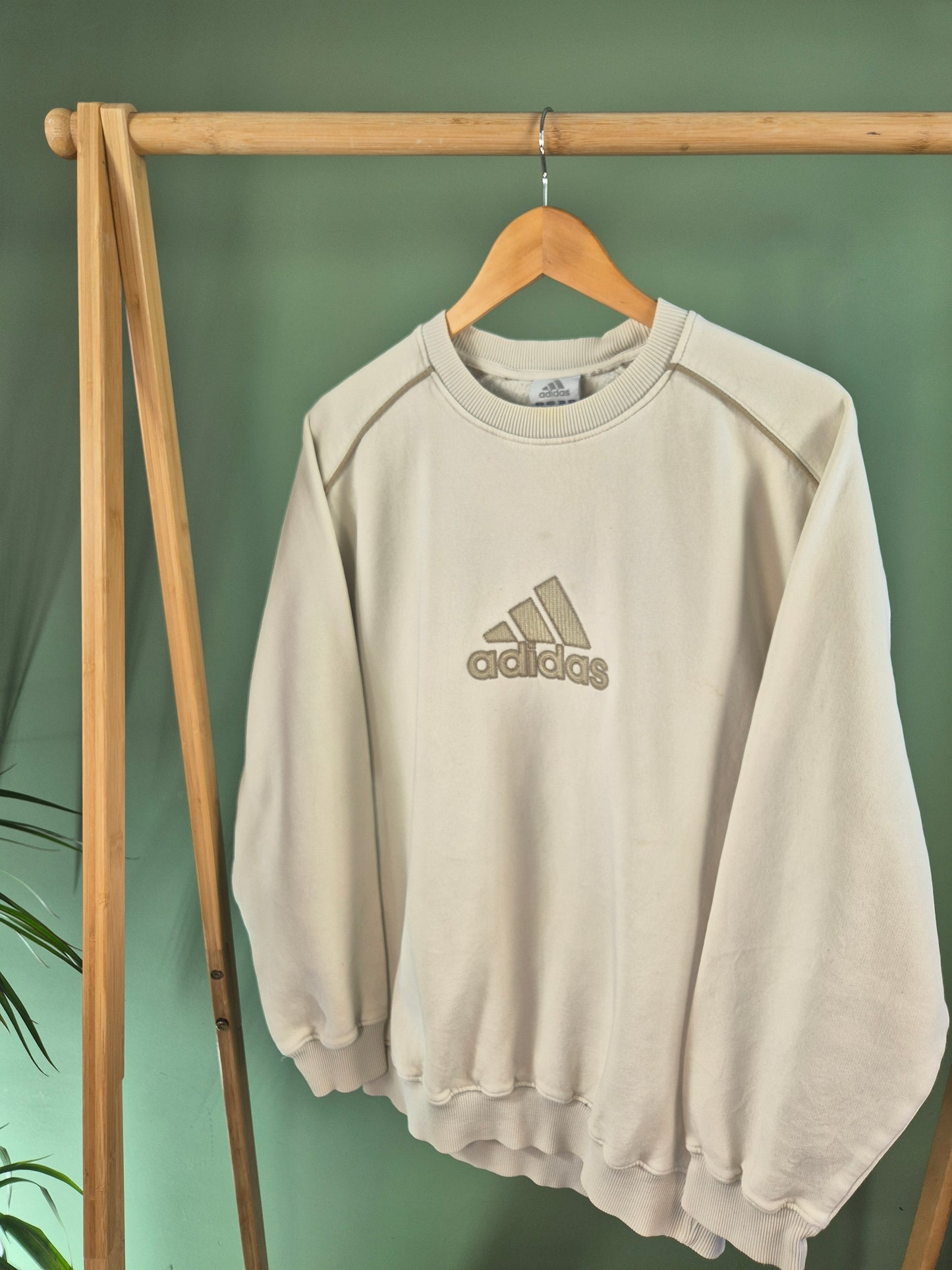 Asics Front Logo Sweater Dames | Beige | Maat M