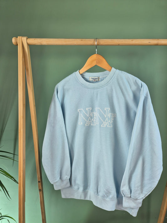 NafNaf 90s Sweatshirt Dames | Blauw | Maat M
