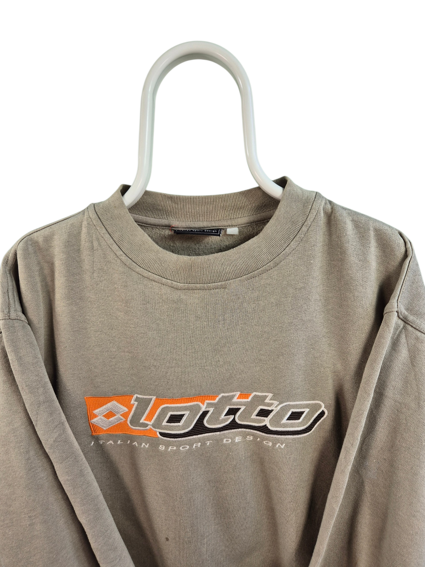 Lotto 90s Sweater Heren | Kaki | Maat L
