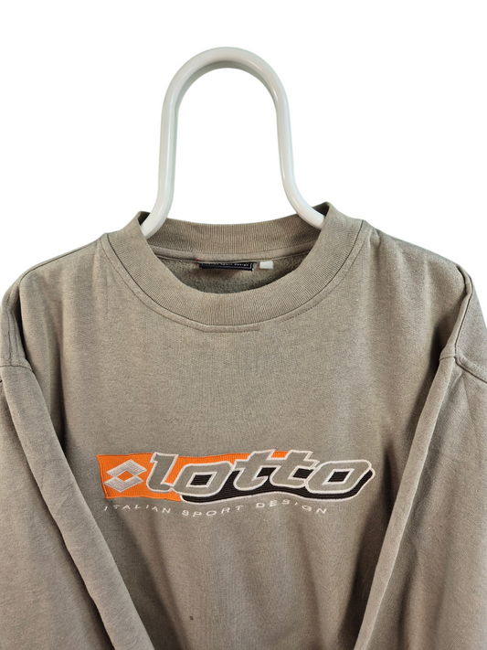 Lotto 90s Sweater Heren | Kaki | Maat L