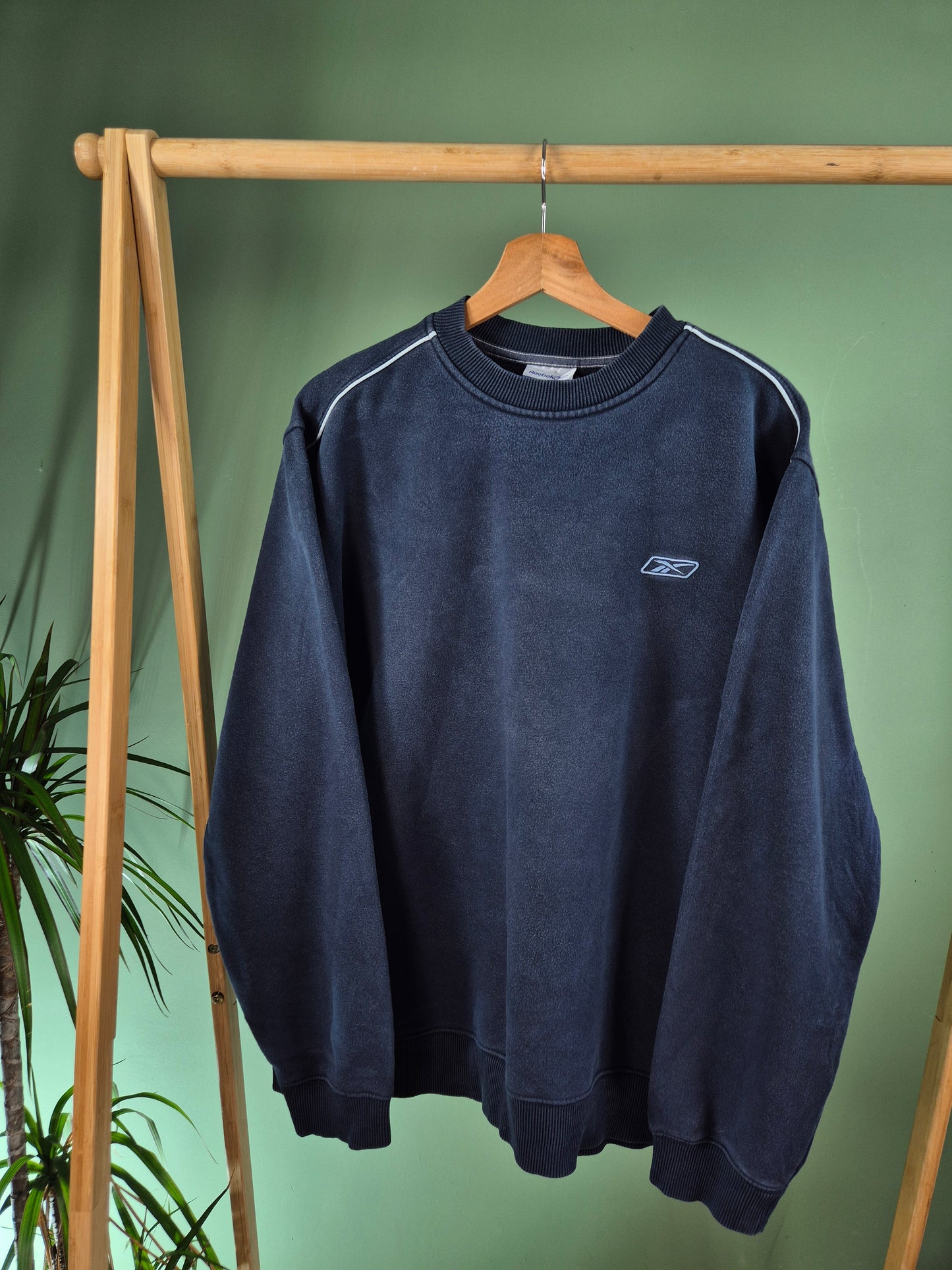 Reebok 90s Chest Logo Sweater Heren | Blauw | Maat L
