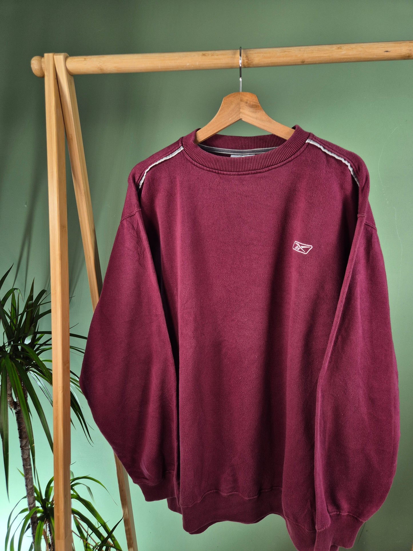 Reebok 90s Chest Logo Sweater Heren | Rood | Maat XL