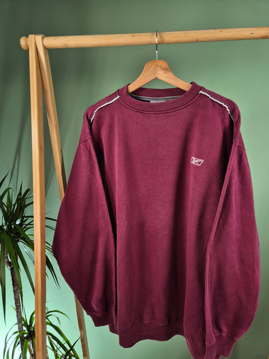 Reebok 90s Chest Logo Sweater Heren | Rood | Maat XL