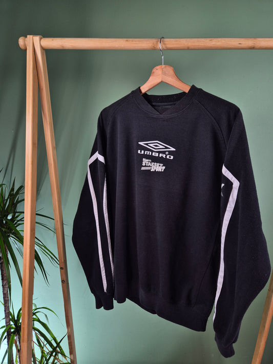 Umbro 90s Sweater Heren | Zwart | Maat M