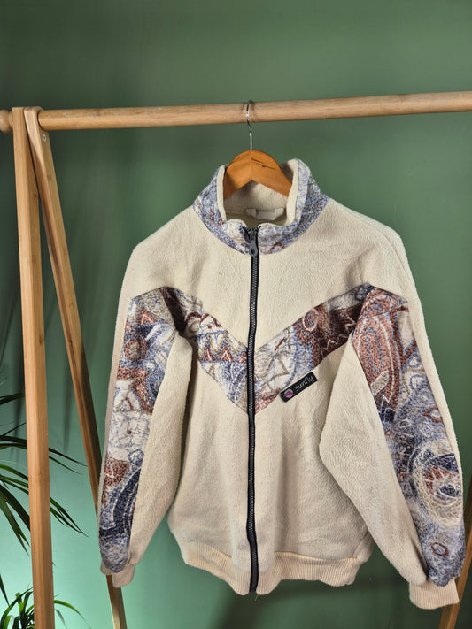 Crazy 90s Fleece Jack Dames | Creme | Maat M