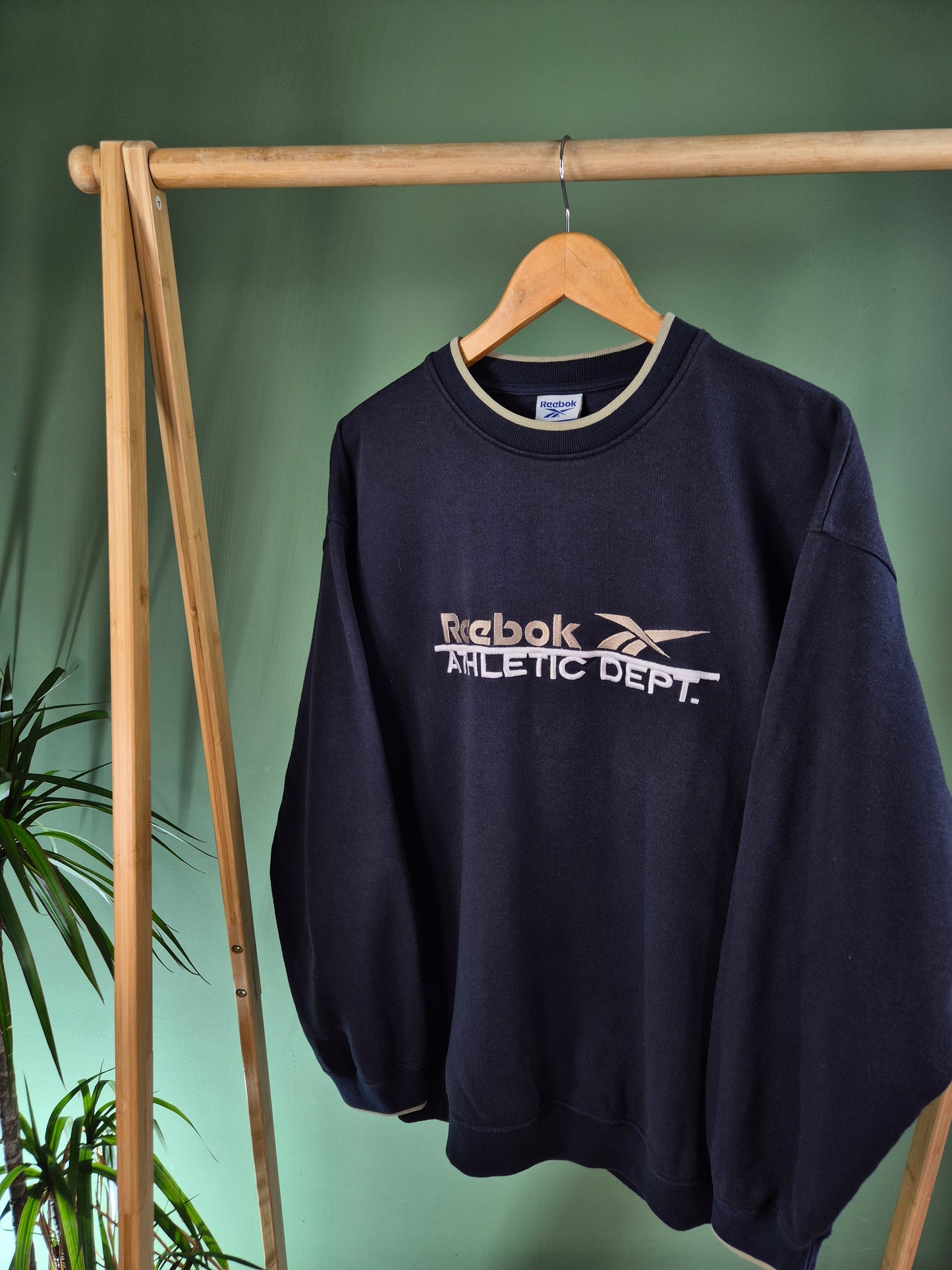 Reebok 90s Sweater Heren | Blauw | Maat XL