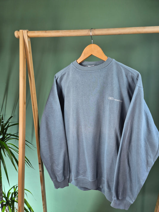 Reebok 90s Chest Logo Sweater Heren | Blauw | Maat L