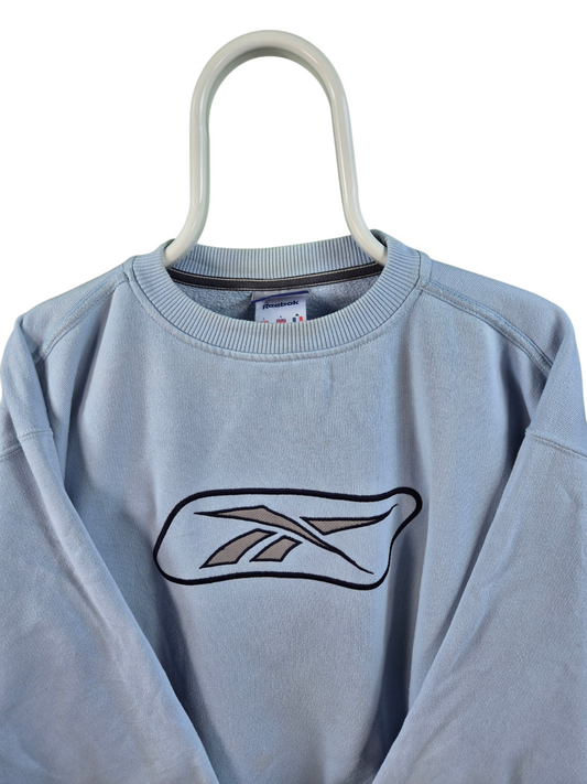 Reebok 90s Front Logo Sweater Heren | Blauw | Maat XL