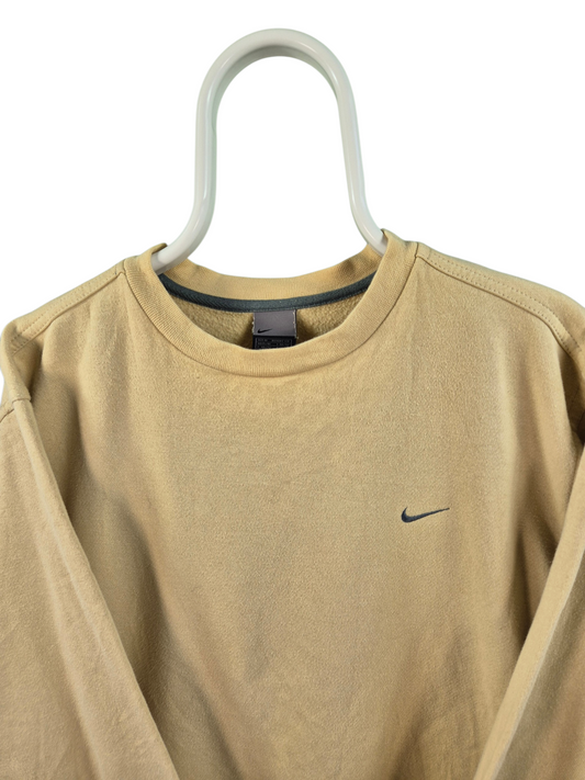 Nike Chest Swoosh Sweater Heren | Beige | Maat M