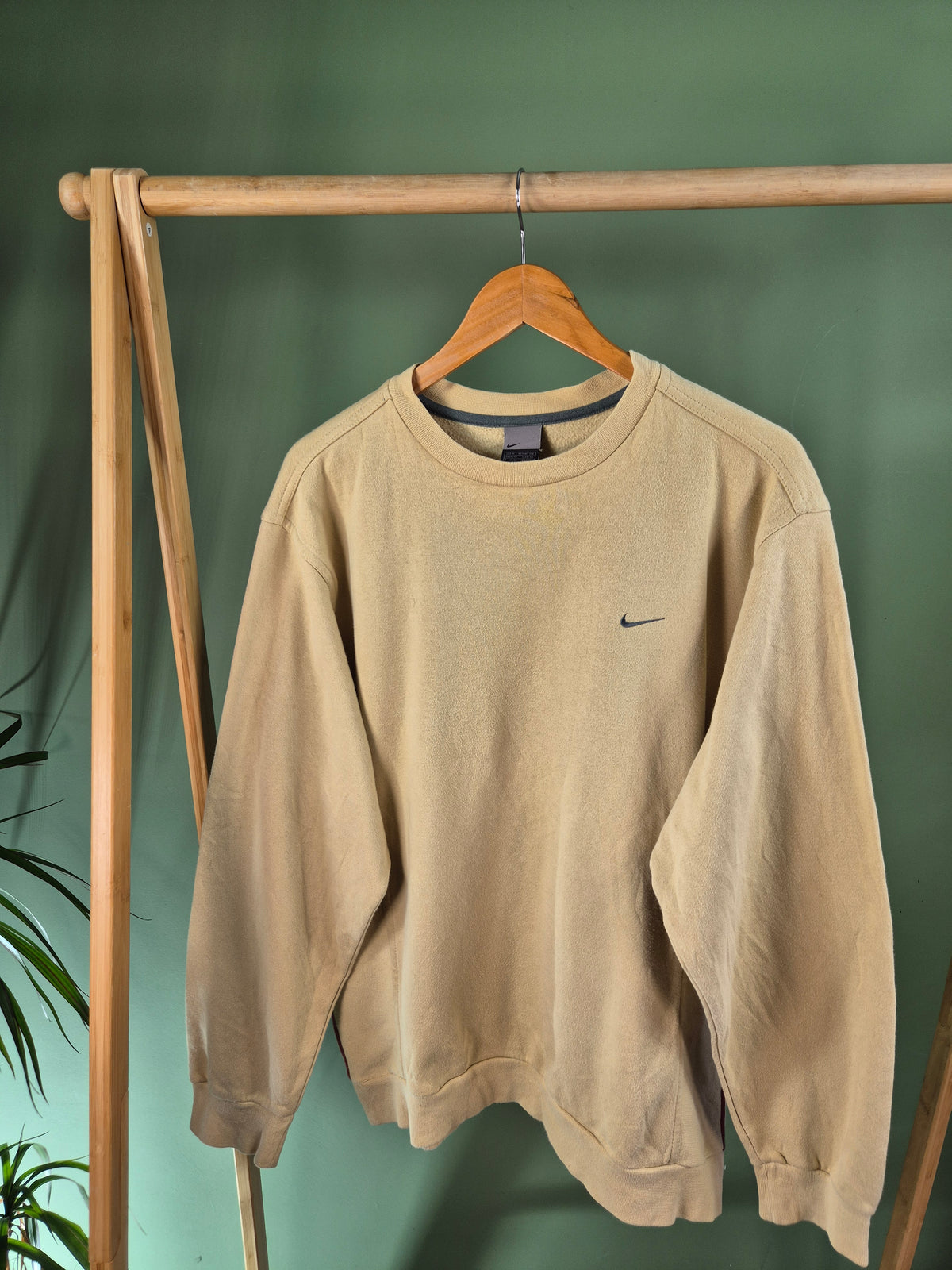 Nike Chest Swoosh Sweater Heren | Beige | Maat M