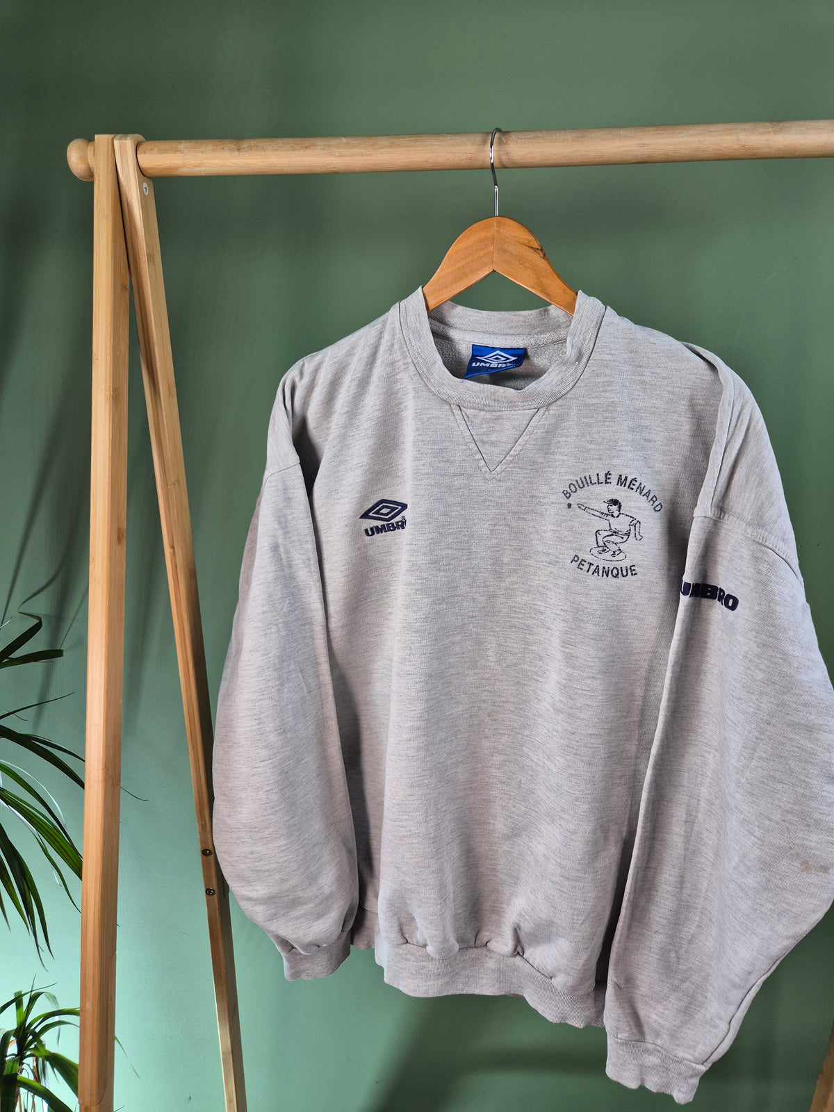 Umbro 90s Sweater Heren | Grijs | Maat M