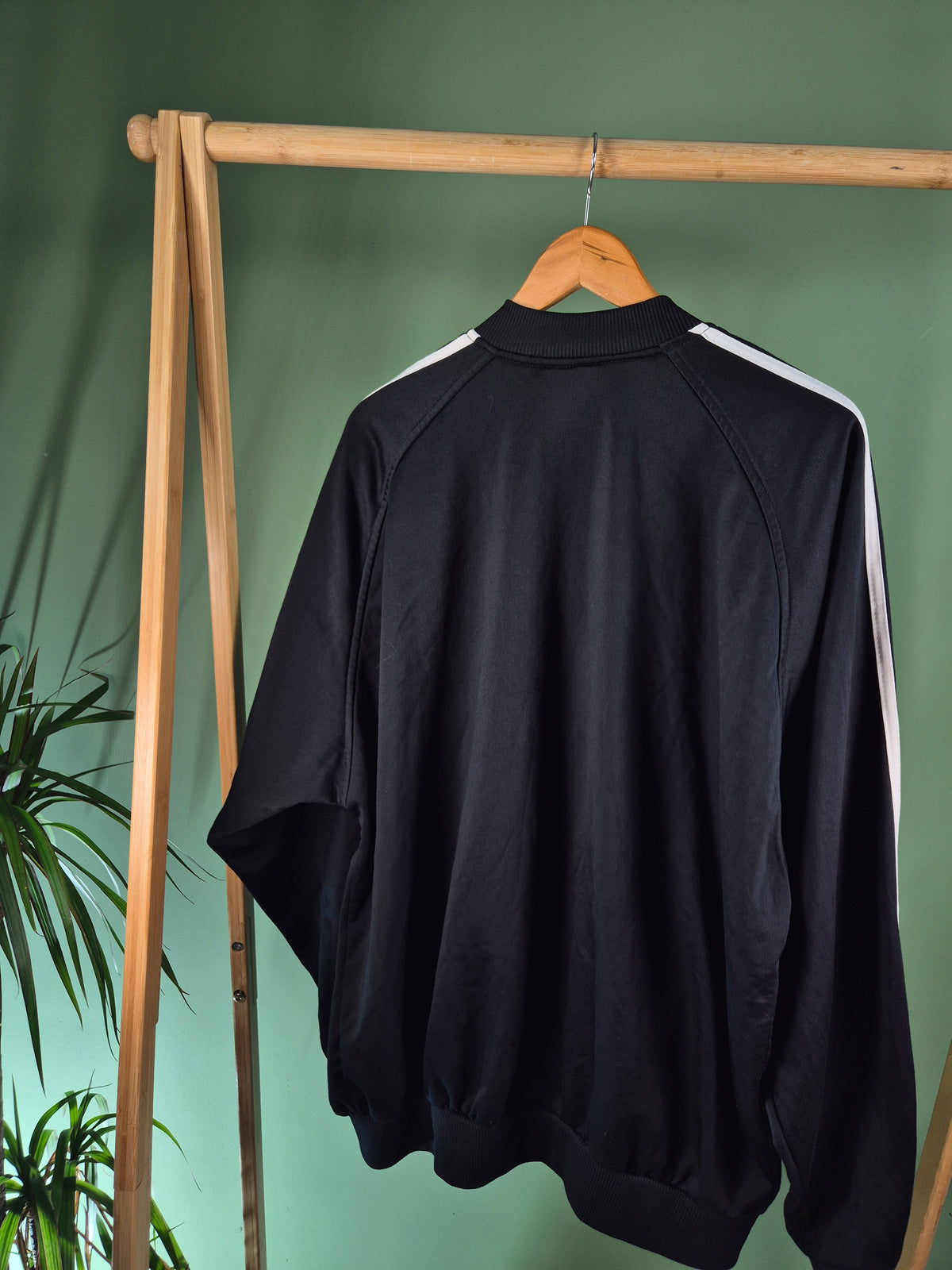 Adidas 80s 3-Stripes Bomberjack Heren | Zwart | Maat XXL