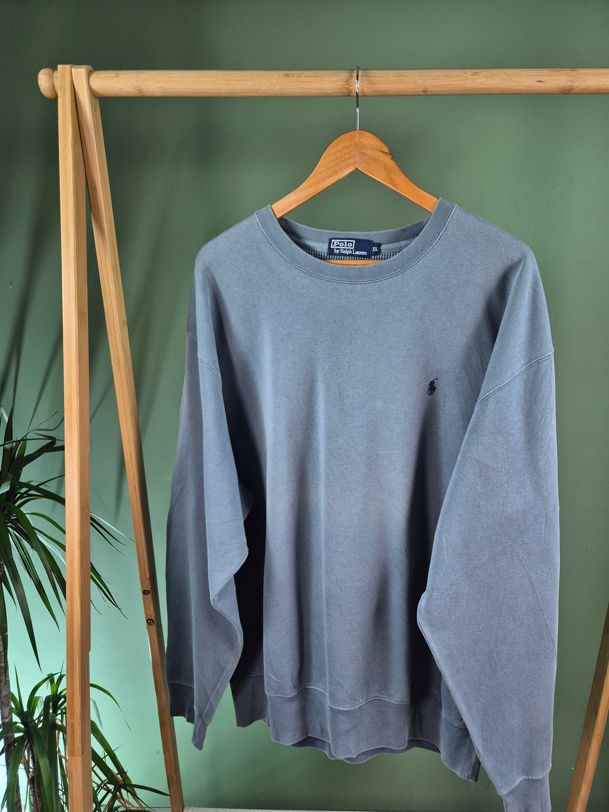 Ralph Lauren Chest Logo Sweater Heren | Blauw | Maat XL