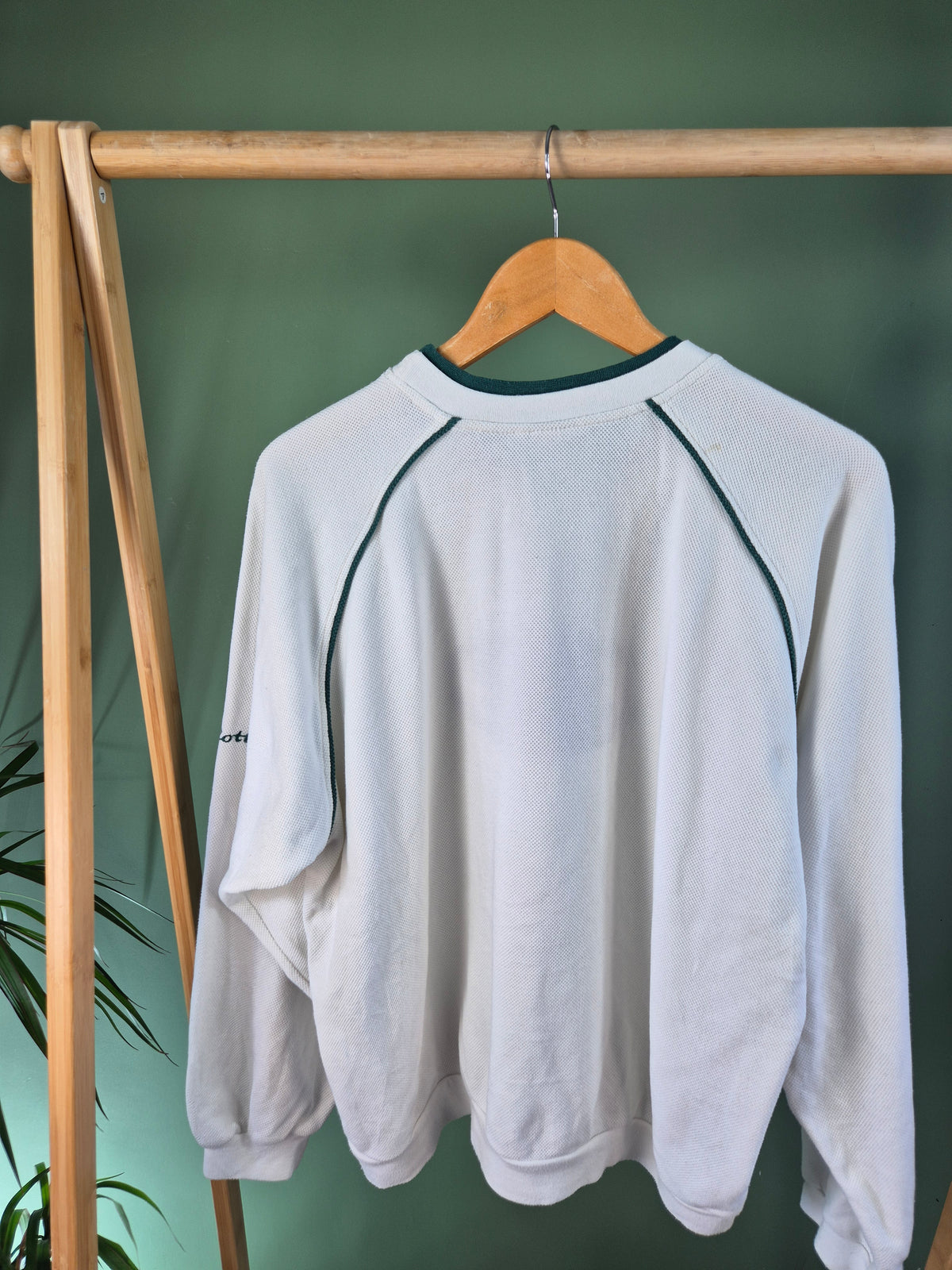 Lotto 90s Front Logo Sweater Dames | Wit | Maat M