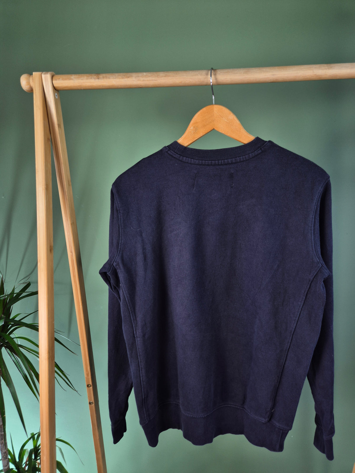 Calvin Klein Spell Out Sweater Heren | Blauw | Maat XS