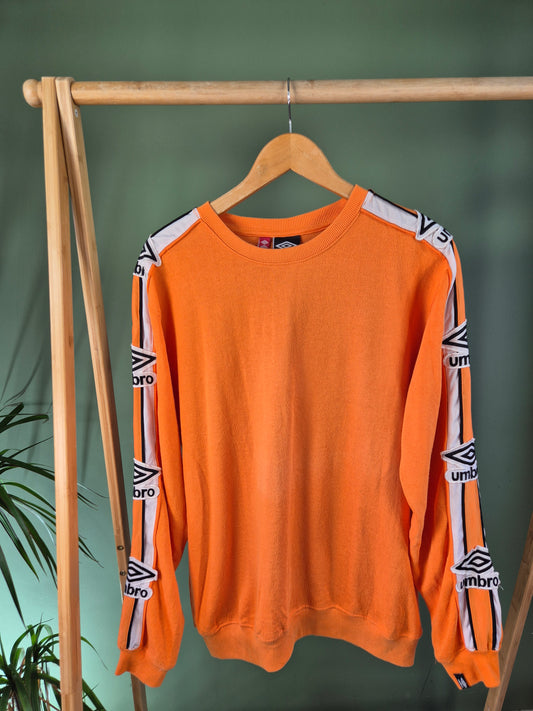 Umbro Tape Sleeve Sweater Heren | Oranje | Maat L