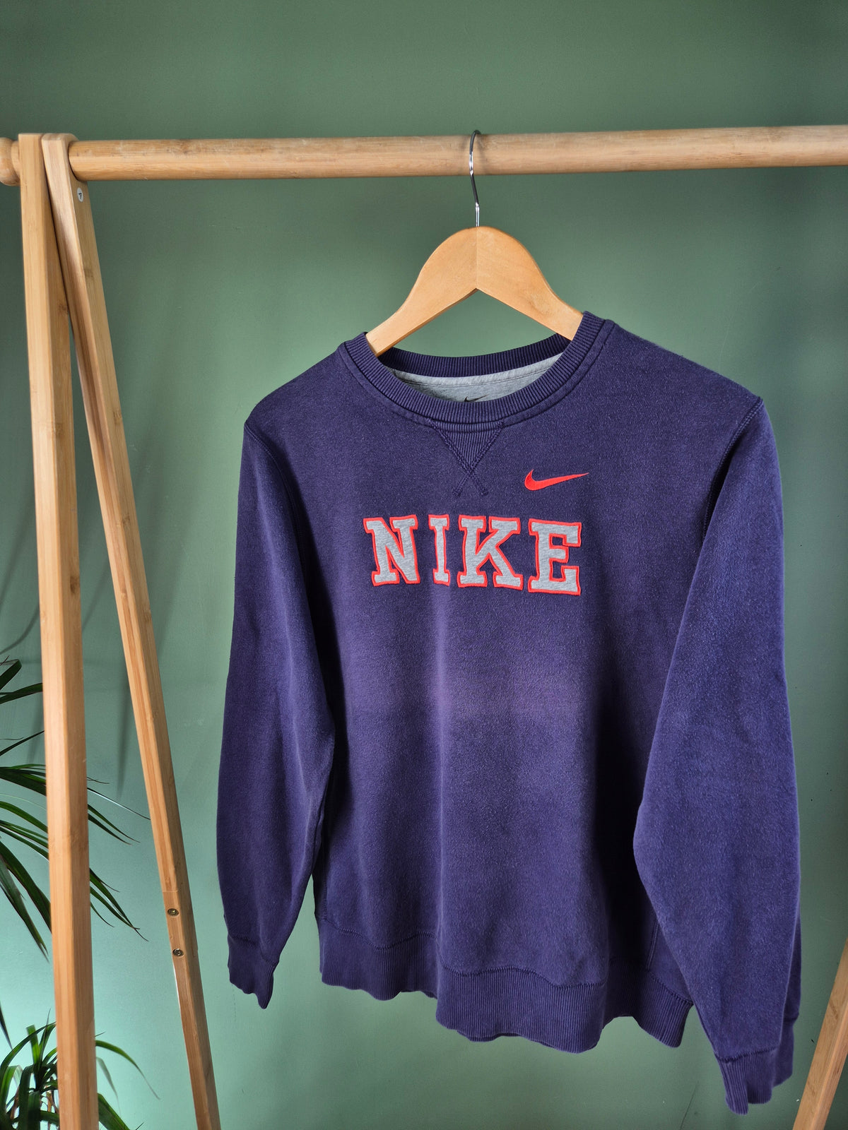 Nike Spell Out Sweater Dames | Paars | Maat XL