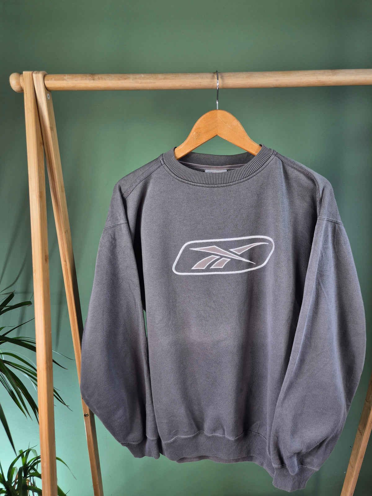 Puma 90s Front Logo Sweater Heren | Grijs | Maat L