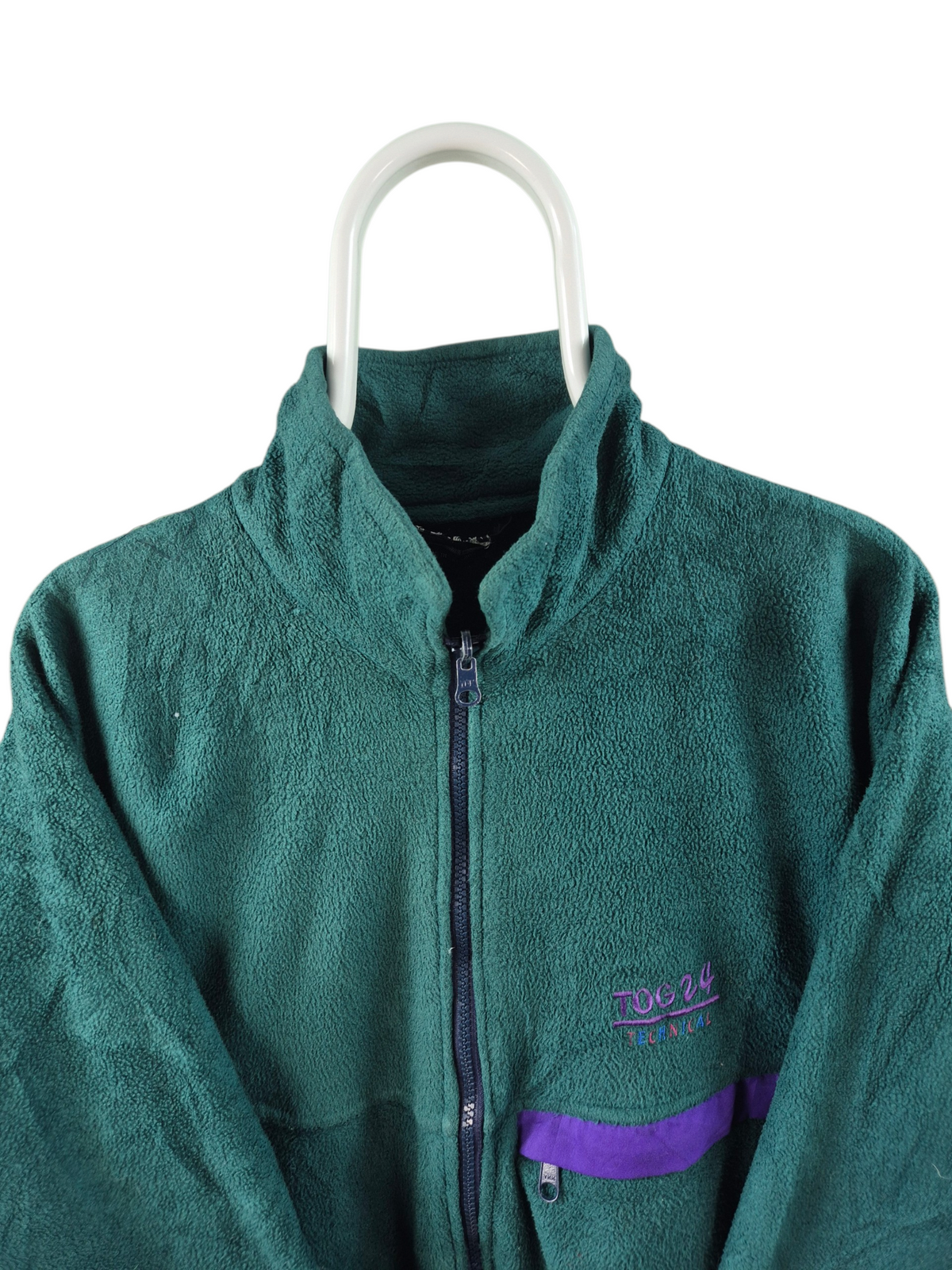 Crazy Fleece 90s Oversized Vest Dames | Groen | Maat M