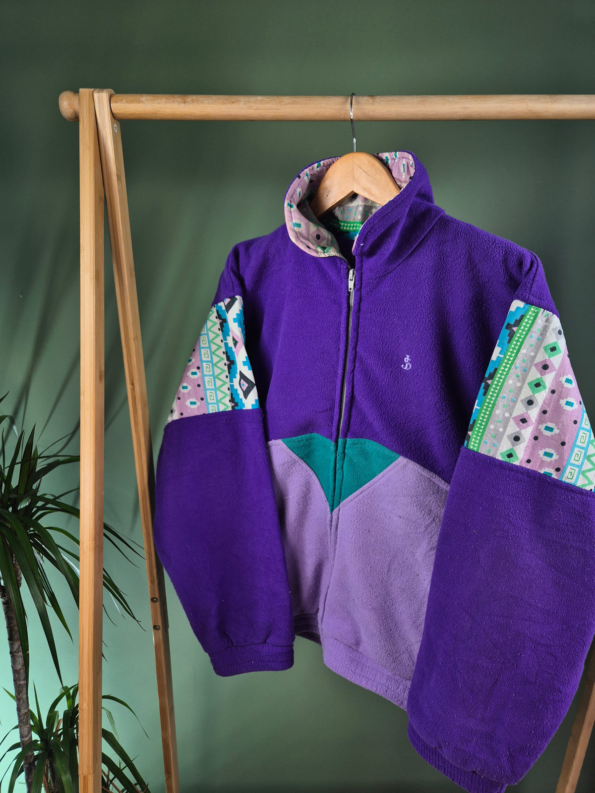 Crazy Fleece 90s Vest Dames | Paars | Maat L