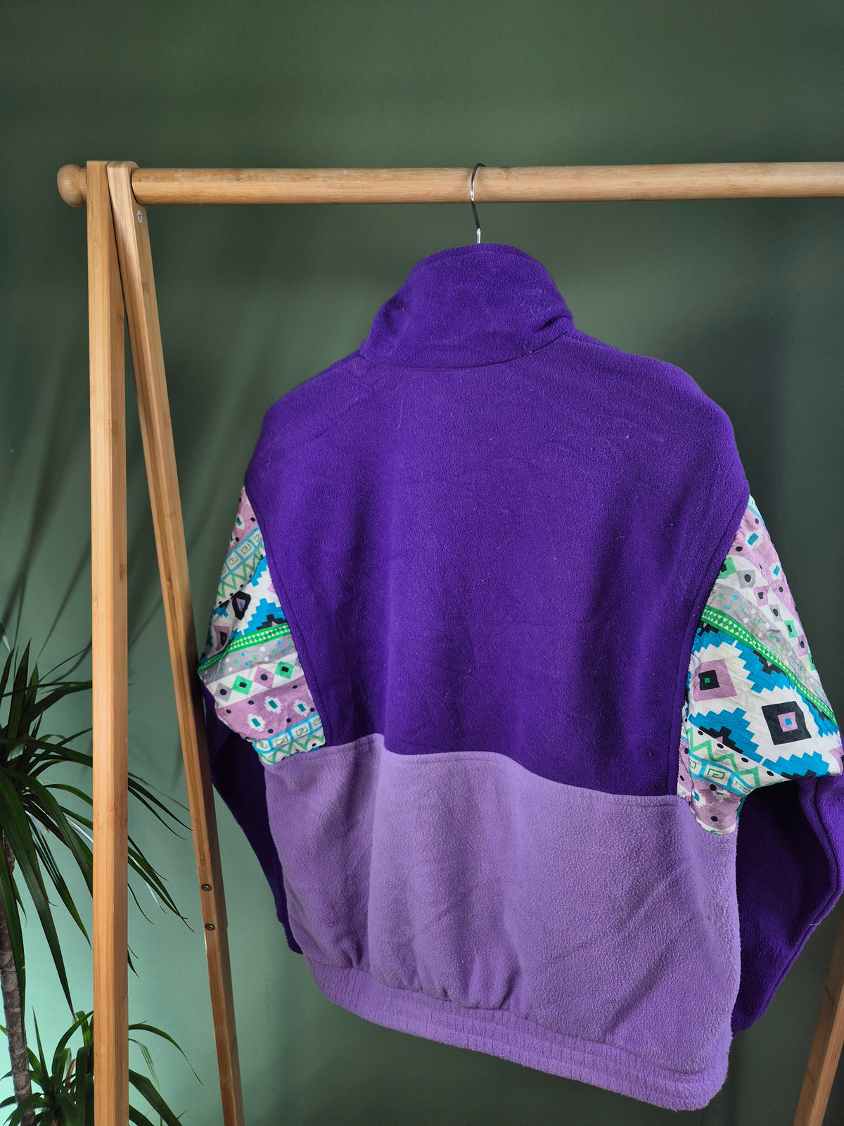 Crazy Fleece 90s Vest Dames | Paars | Maat L
