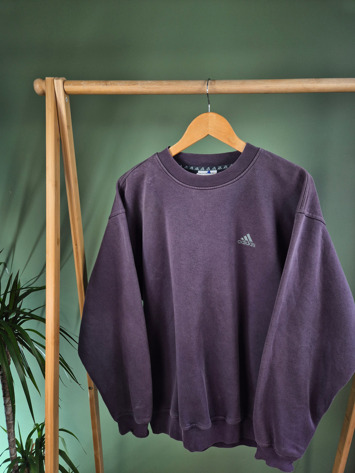Adidas 90s Chest Logo Sweater Heren | Blauw | Maat L