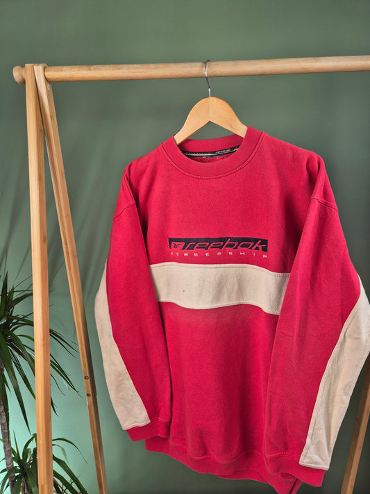 Reebok Sweater Heren | Rood | Maat XL
