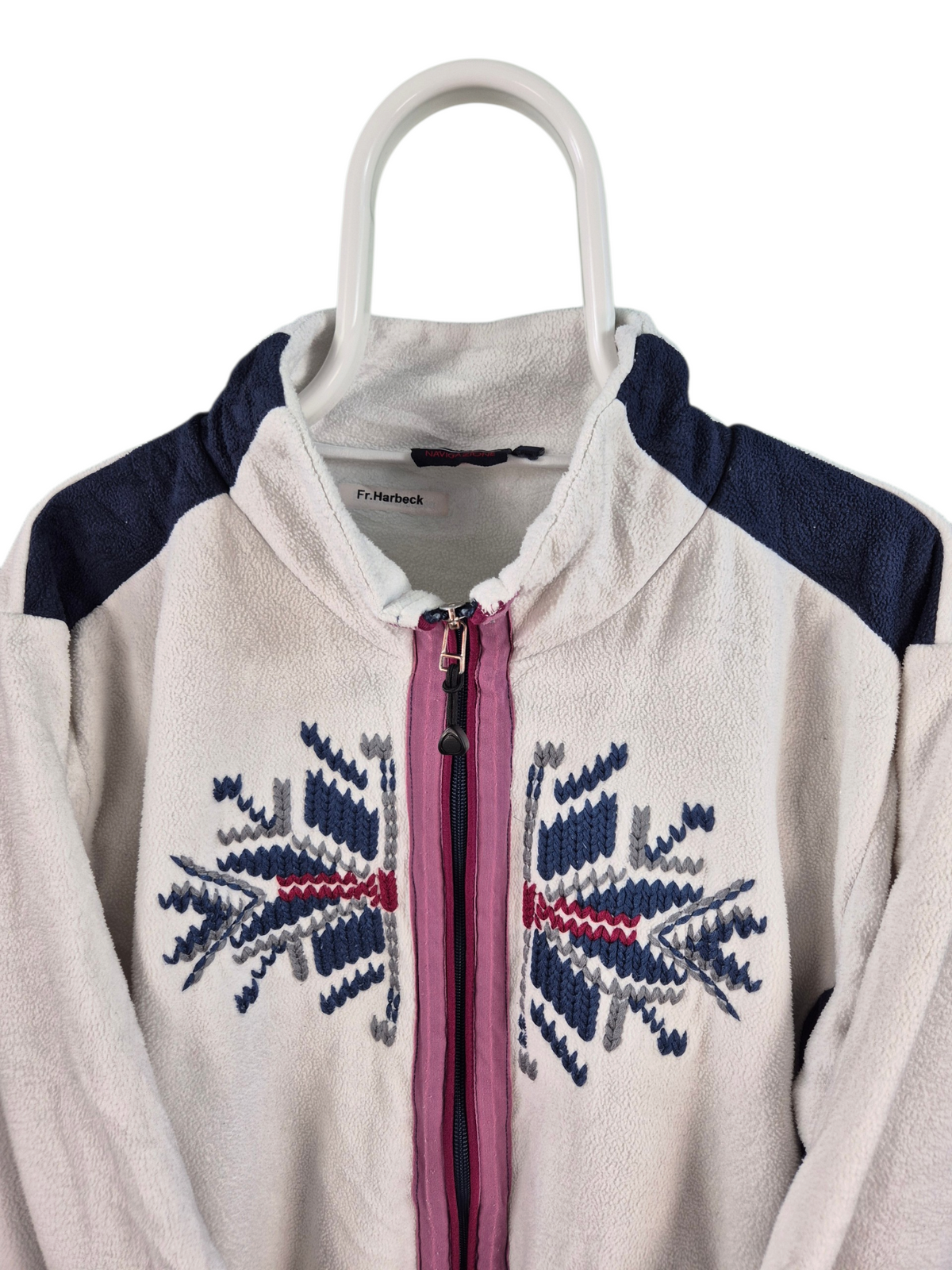 Crazy 90s Fleece Vest Dames | Wit | Maat M