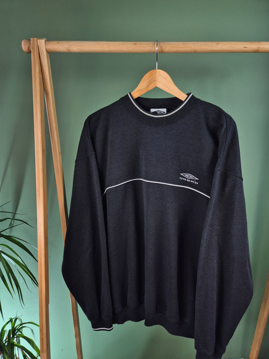 Umbro 90s Sweater Heren | Zwart | Maat XL