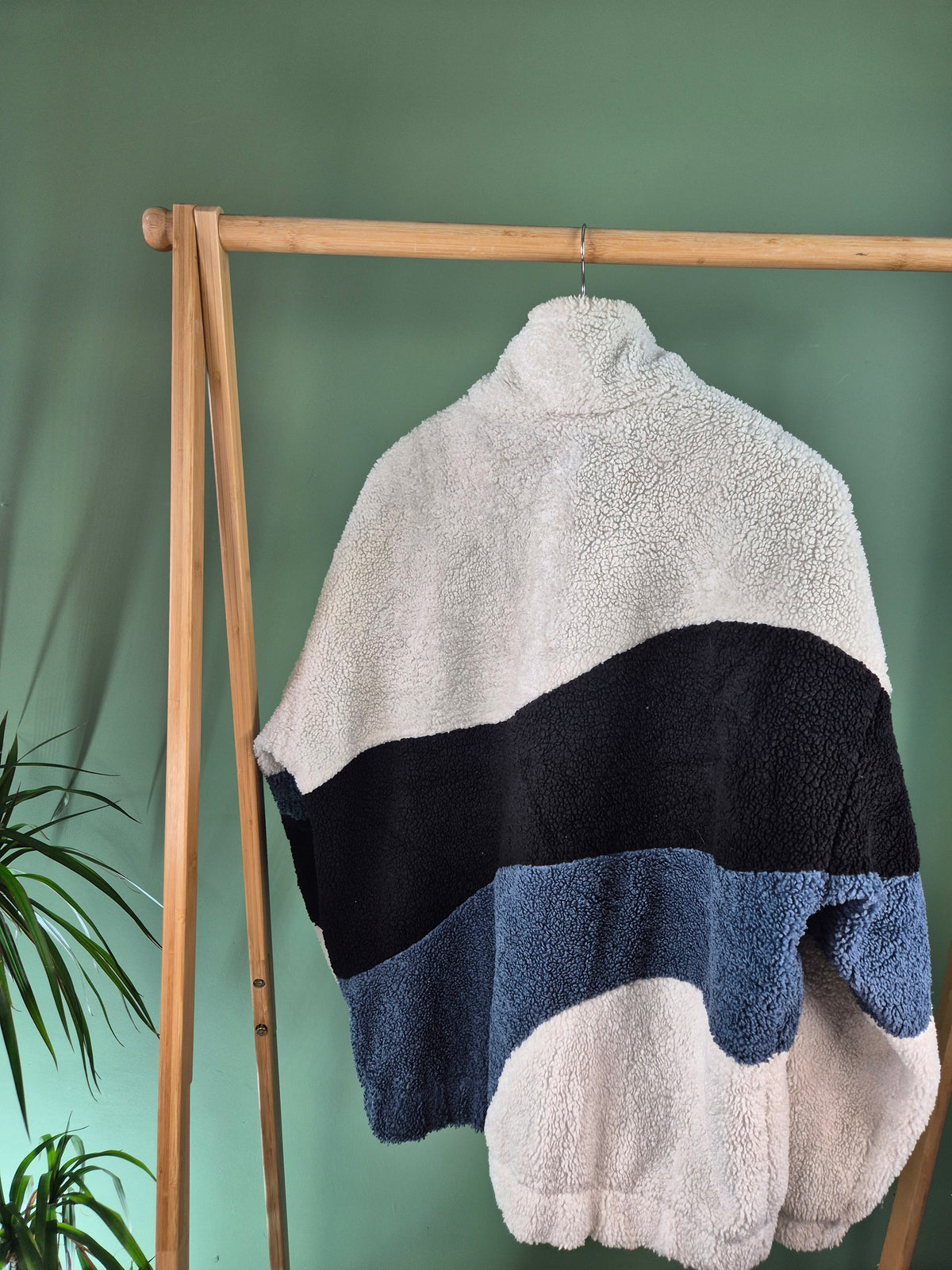 Aelfric Eden Patchwork Sherpa Fleece Jas Dames | Wit | Maat M