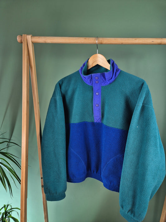 Crazy Fleece Sweater Dames | Groen | Maat XS