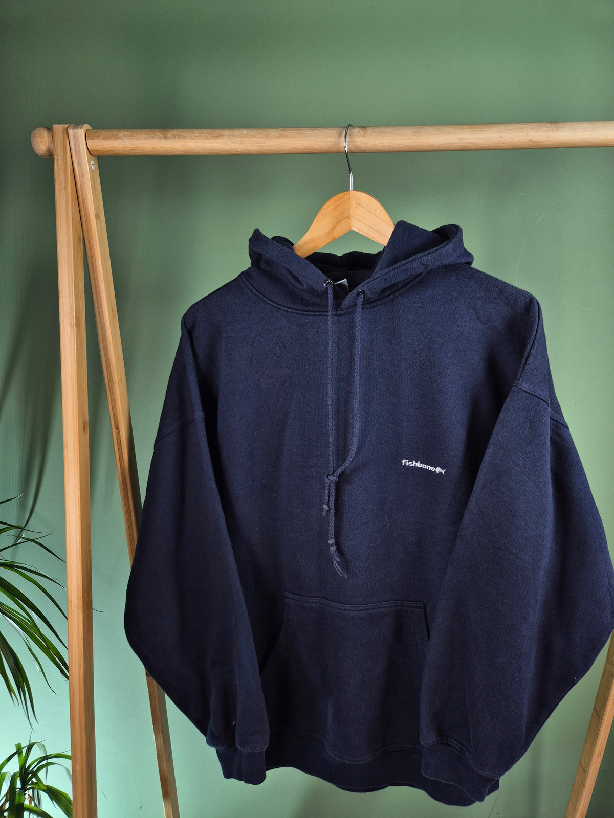 Fishbone Hoodie Heren | Blauw | Maat L