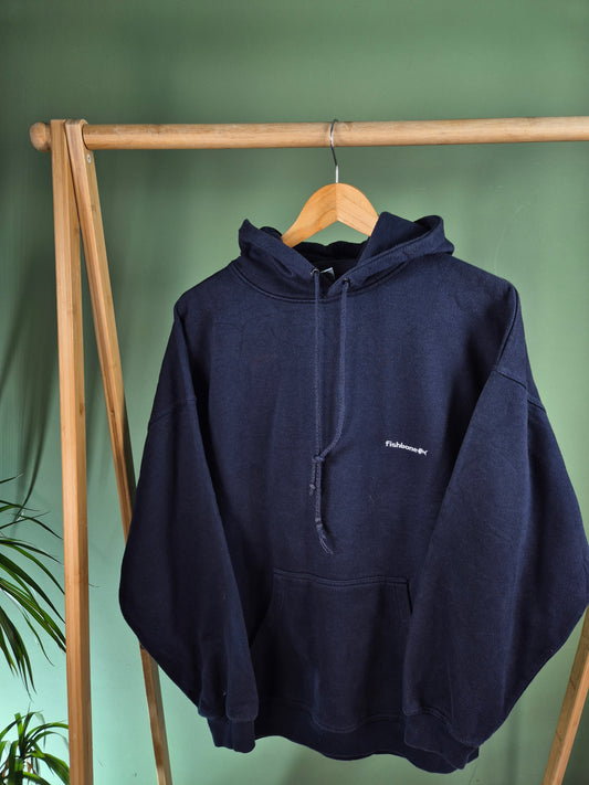 Fishbone Hoodie Heren | Blauw | Maat L