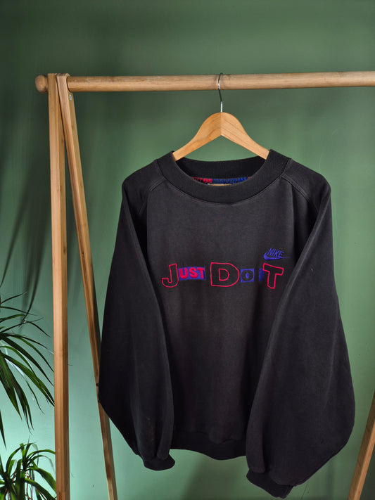 Nike 70s Just Do It Sweater Heren | Zwart | Maat XXL