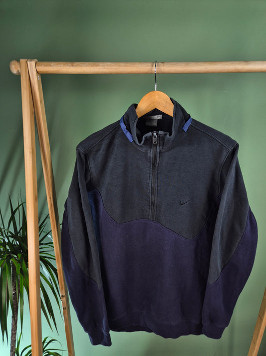 Nike Quarter Zip Rework Sweater Dames | Blauw | Maat S
