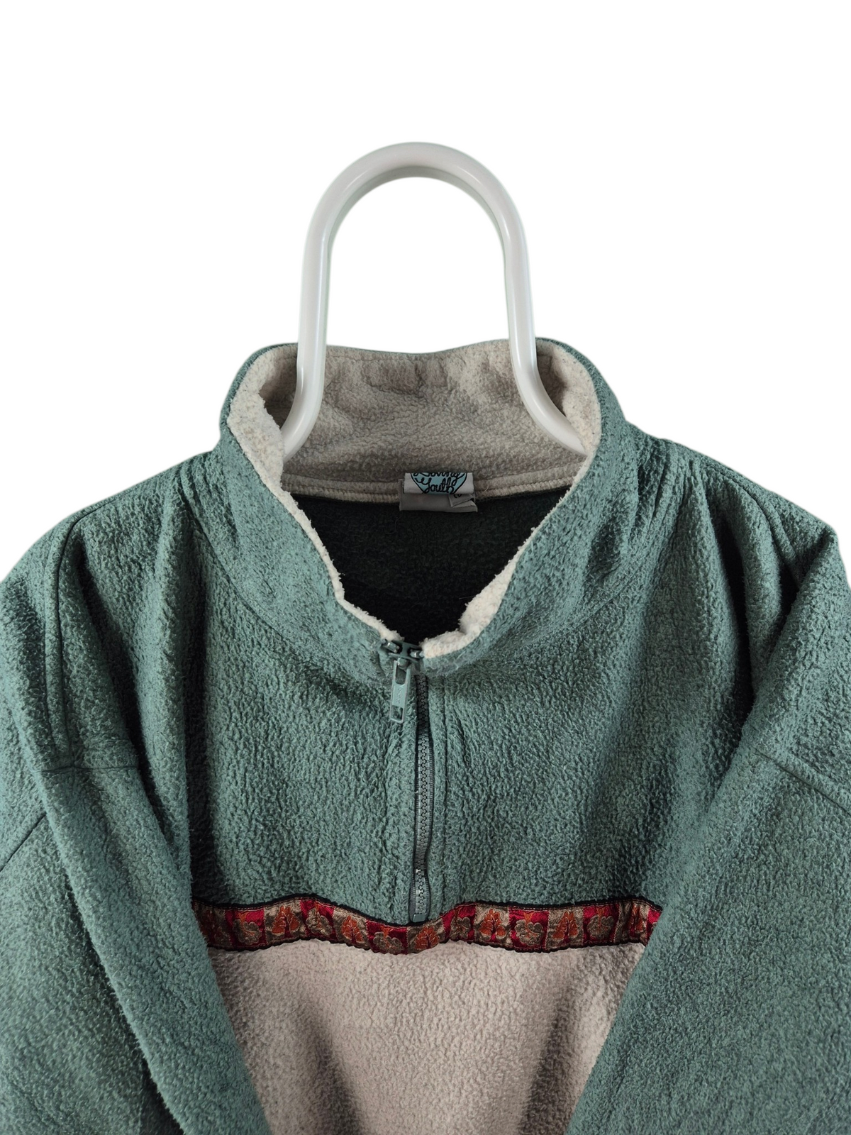 Crazy Fleece 90s Sweater Heren | Groen | Maat XL