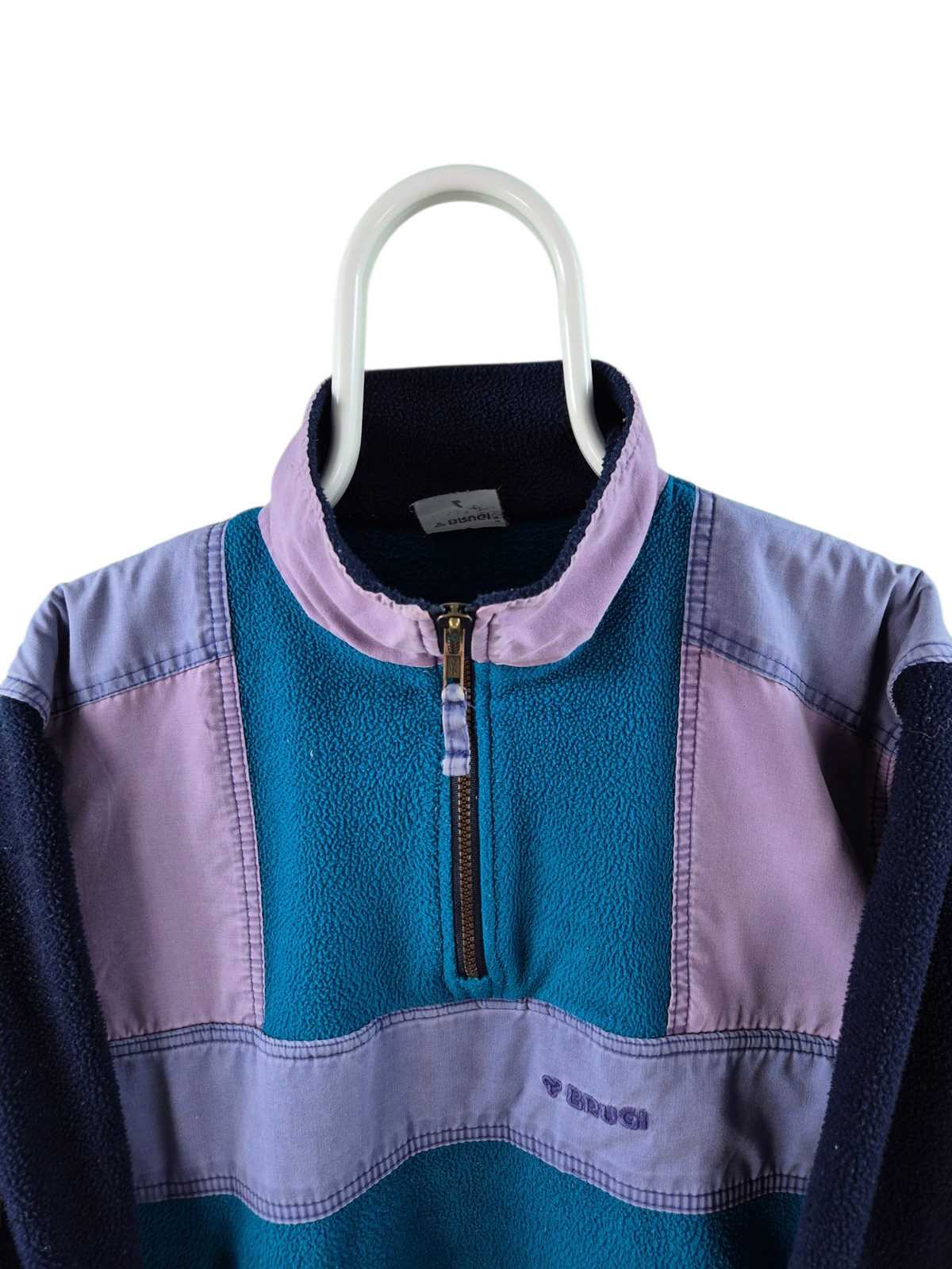 Crazy Fleece 90s Quarter Zip Sweater Dames | Groen | Maat L
