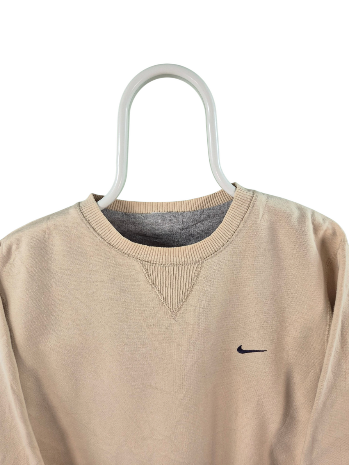 Nike Chest Swoosh Sweater Heren | Beige | Maat M