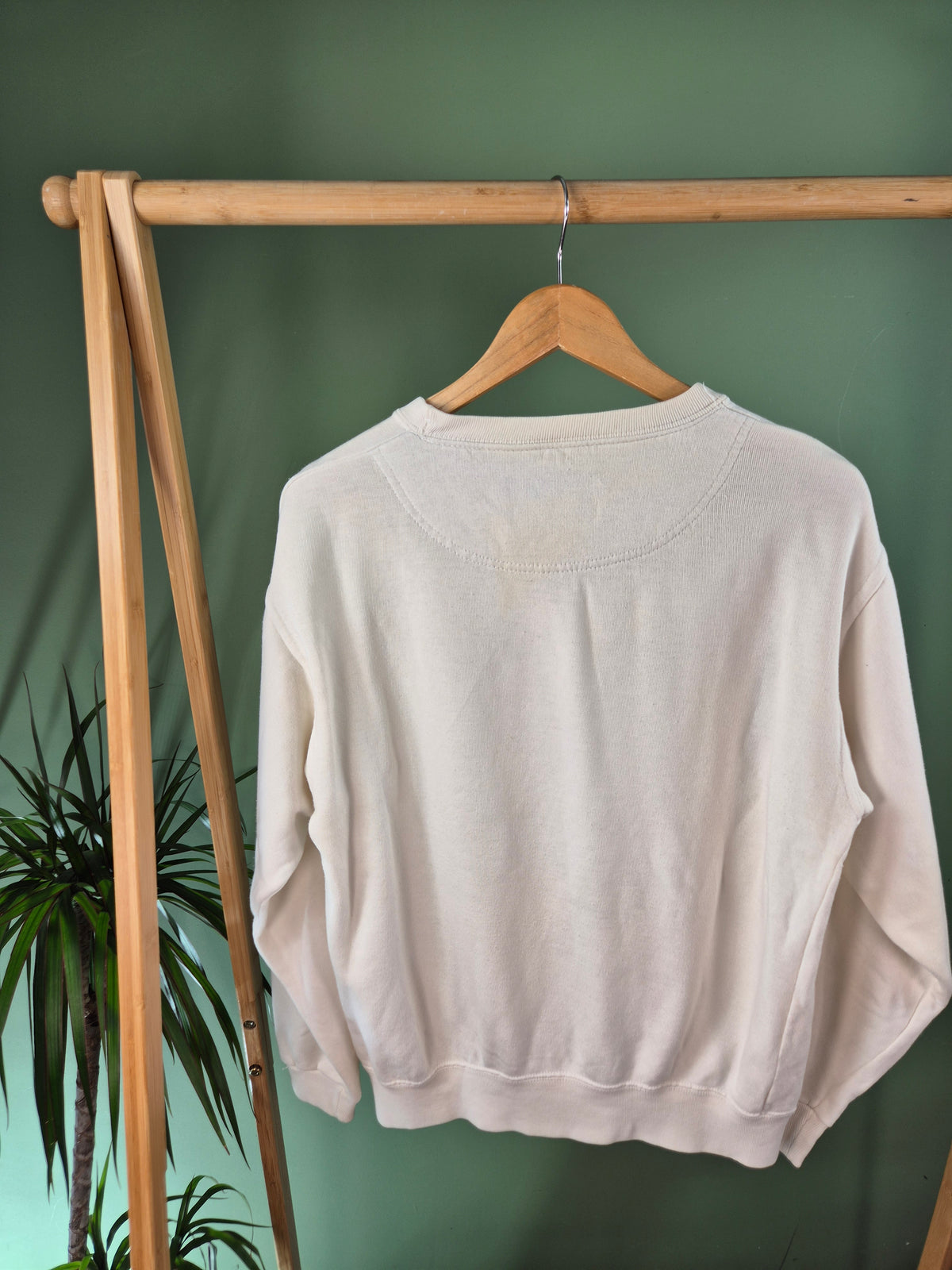 Champion USA Made Sweatshirt Dames | Creme | Maat S