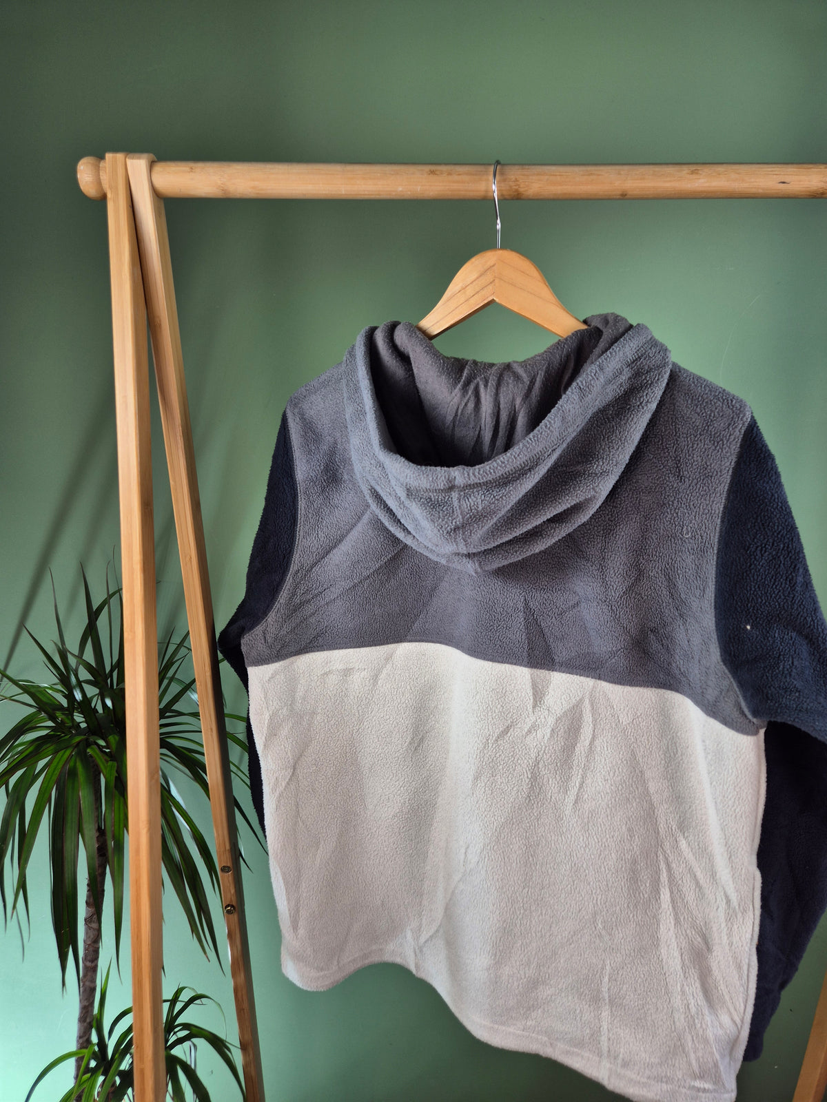 Fleece 90s Hoodie Heren | Grijs | Maat S