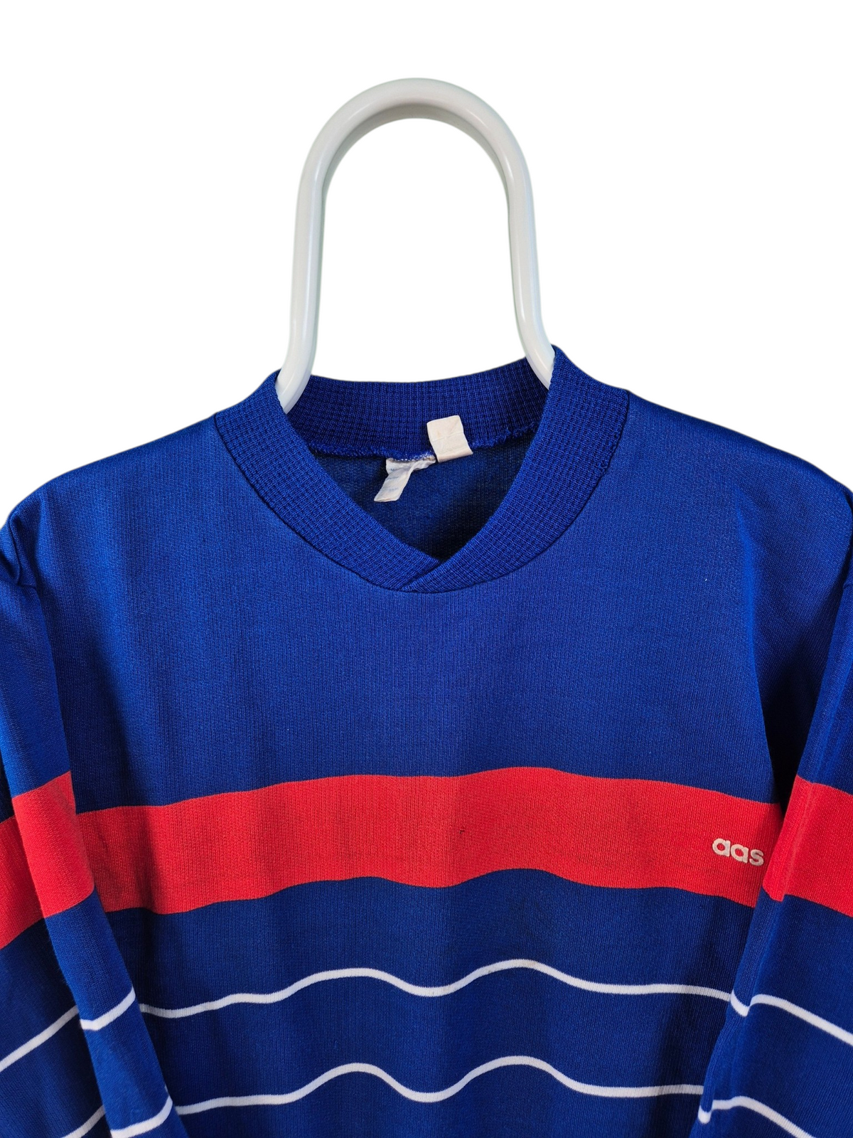 Adidas 70s Striped Sweater Heren | Blauw | Maat M