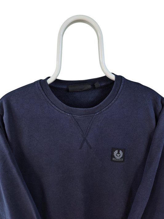 Belstaff Chest Logo Sweater Heren | Blauw | Maat M