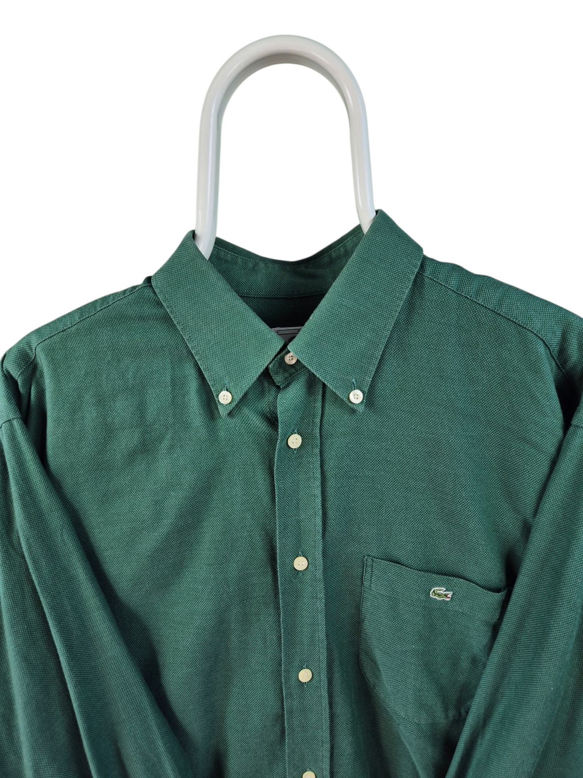 Lacoste Chest Logo Shirt Heren | Groen | Maat XL
