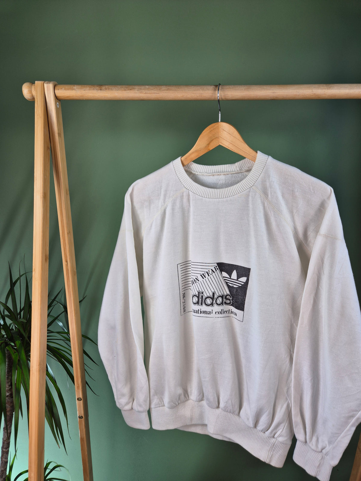 Adidas 80s Sweater Dames | Wit | Maat S