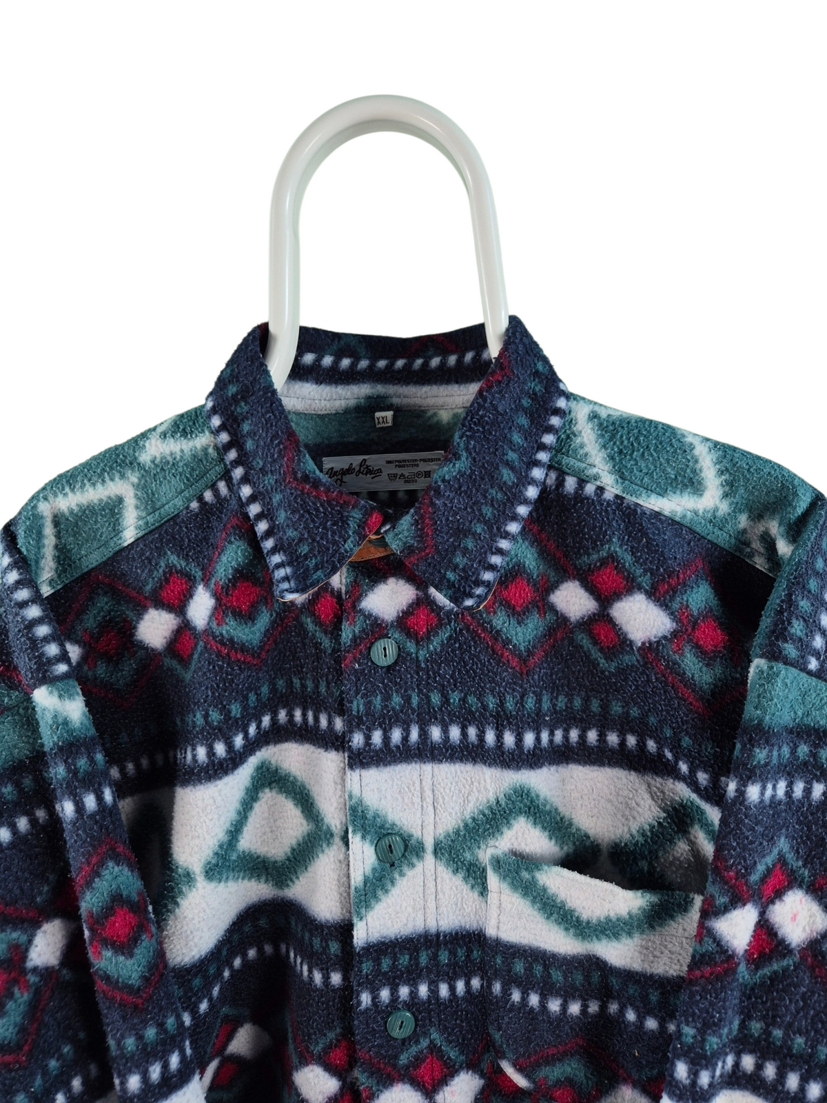 Crazy Fleece 90s Sweater Heren | Blauw | Maat XXL