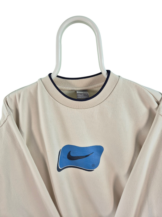 Nike Swoosh Sweatshirt Dames | Crème | Maat L