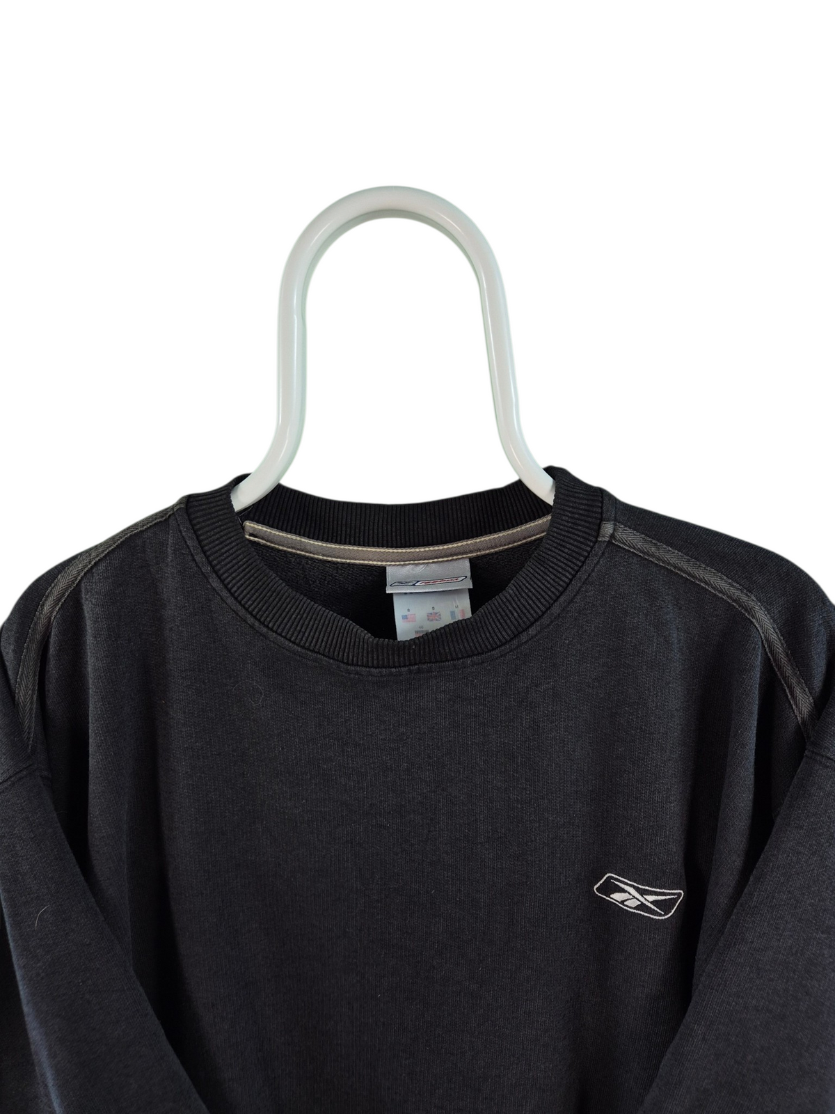 Reebok 90s Chest Logo Sweater Heren | Zwart | Maat M