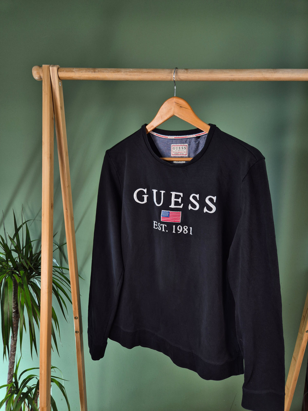 Guess Sweatshirt Heren | Zwart | Maat S
