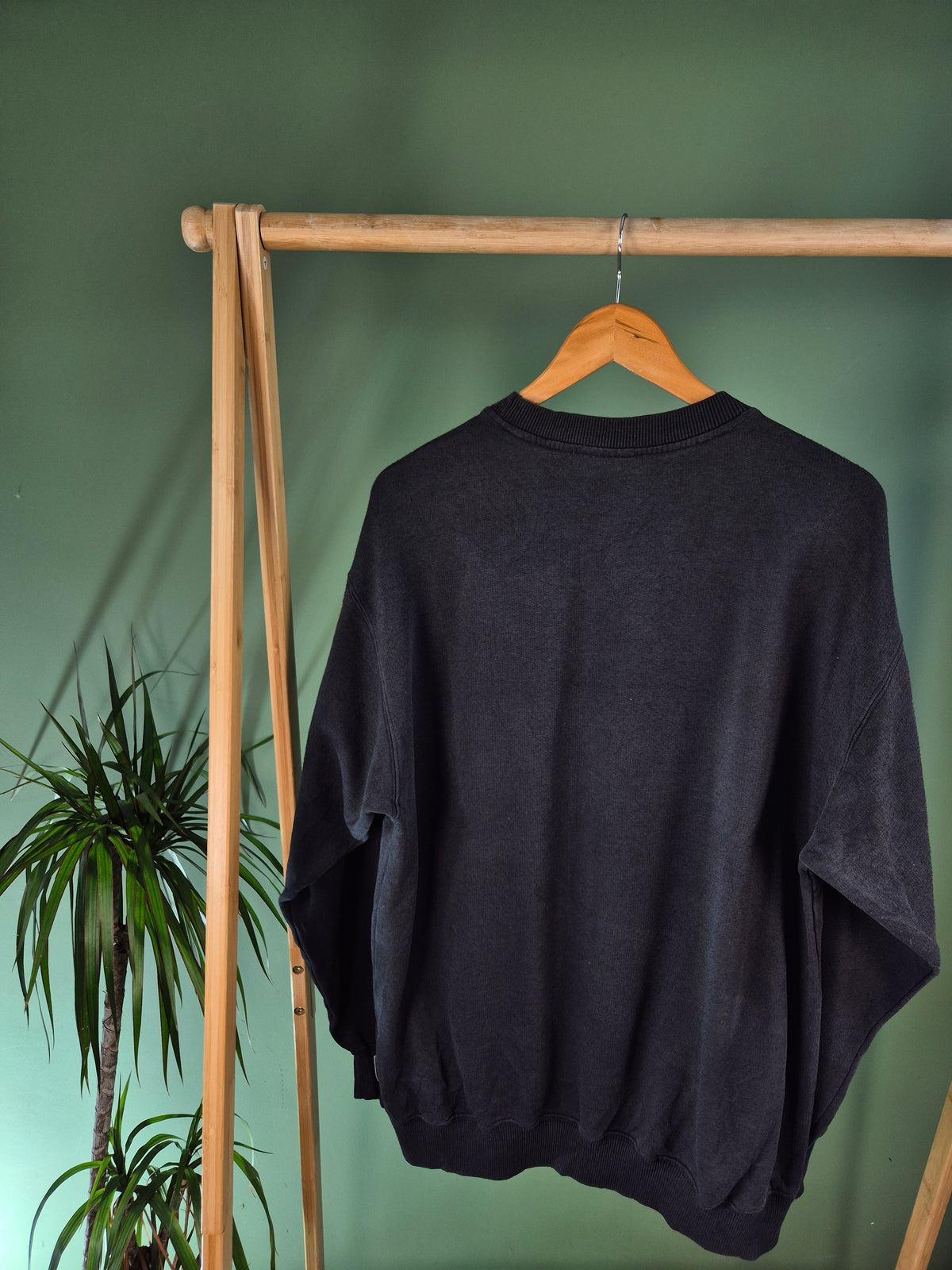 Reebok 90s Chest Logo Sweater Heren | Zwart | Maat M