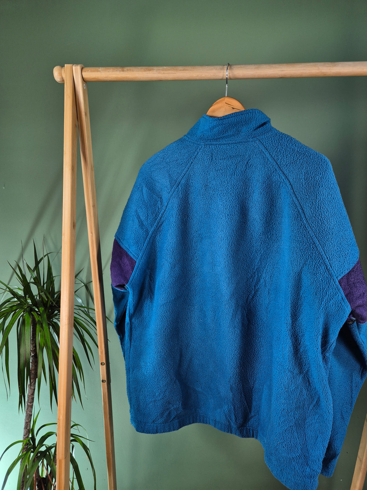 Crazy Fleece 90s Oversized Sweater Dames | Blauw | Maat L